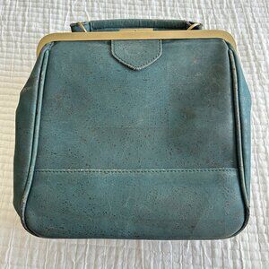 Laflore Paris Bebebark Green Convertible Backpack Cork Purse Crossbody